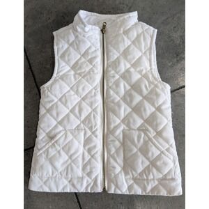 Starting Out Girls Quilted White Vest with Pockets - Perfect for Layering - 24M‎